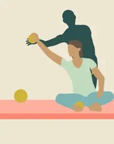 Seated balance and arm strength